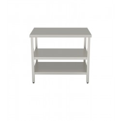 Tavolo 700X700 con N.2 ripiani inferiori