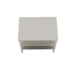Tavolo 700X700 con N.2 ripiani inferiori