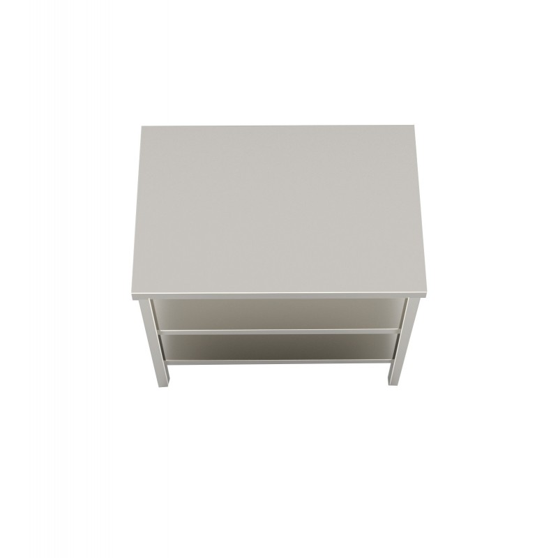 Tavolo 700X700 con N.2 ripiani inferiori