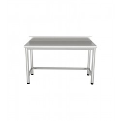 Table avec bord arrondi 1500 X 700 avec dos splash