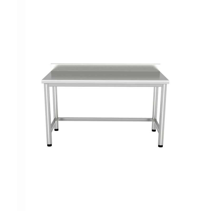 Table avec bord arrondi 1500 X 700 avec dos splash